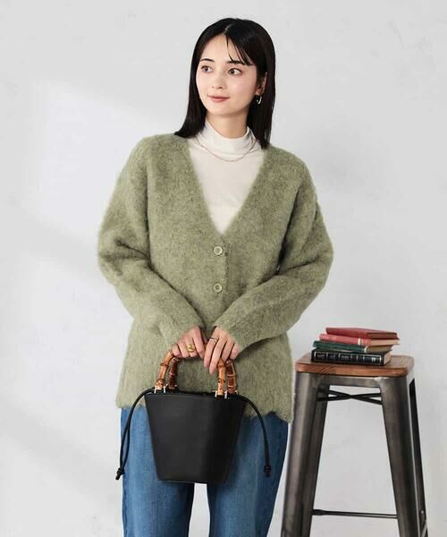 a.v.v / アー・ヴェ・ヴェ カーディガン・ボレロ | 【WEB限定】Vネックシャギーニットカーディガン | 詳細6