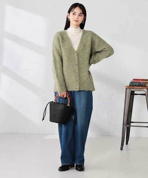 a.v.v / アー・ヴェ・ヴェ カーディガン・ボレロ | 【WEB限定】Vネックシャギーニットカーディガン | 詳細8