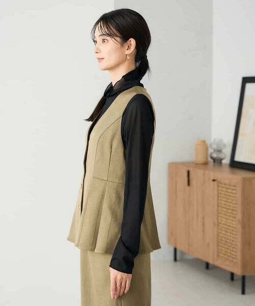 a.v.v / アー・ヴェ・ヴェ ロング・マキシ丈ワンピース | 【2SET】ペプラムジレ×ナロースカート | 詳細10