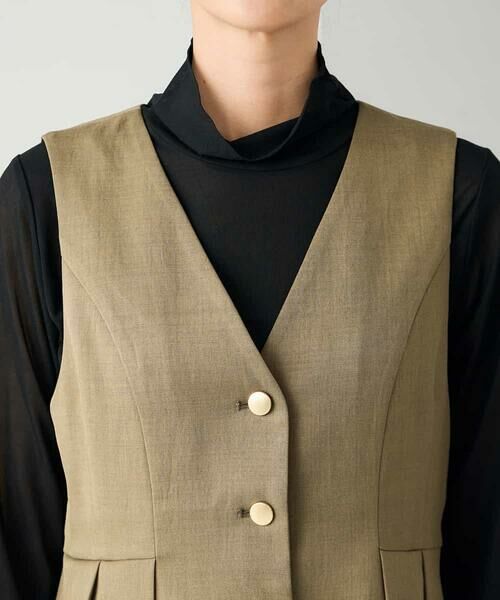 a.v.v / アー・ヴェ・ヴェ ロング・マキシ丈ワンピース | 【2SET】ペプラムジレ×ナロースカート | 詳細12