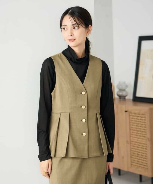 a.v.v / アー・ヴェ・ヴェ ロング・マキシ丈ワンピース | 【2SET】ペプラムジレ×ナロースカート | 詳細5