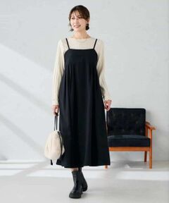 a.v.v / アー・ヴェ・ヴェ ロング・マキシ丈ワンピース | 【洗える】バックオープンキャミワンピース