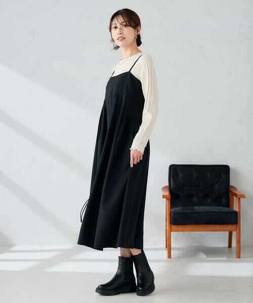 a.v.v / アー・ヴェ・ヴェ ロング・マキシ丈ワンピース | 【洗える】バックオープンキャミワンピース | 詳細10