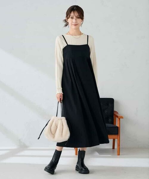 a.v.v / アー・ヴェ・ヴェ ロング・マキシ丈ワンピース | 【洗える】バックオープンキャミワンピース | 詳細14