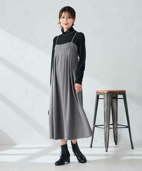 a.v.v / アー・ヴェ・ヴェ ロング・マキシ丈ワンピース | 【洗える】バックオープンキャミワンピース | 詳細3