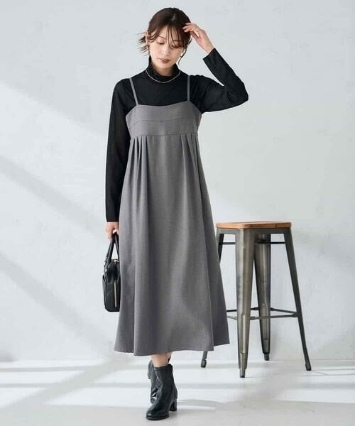 a.v.v / アー・ヴェ・ヴェ ロング・マキシ丈ワンピース | 【洗える】バックオープンキャミワンピース | 詳細4