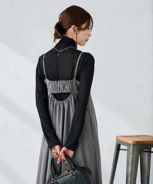 a.v.v / アー・ヴェ・ヴェ ロング・マキシ丈ワンピース | 【洗える】バックオープンキャミワンピース | 詳細8