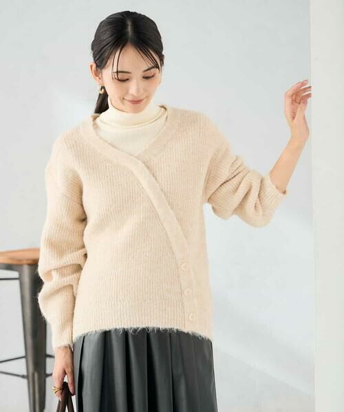 a.v.v / アー・ヴェ・ヴェ ニット・セーター | カシュクールライクVネックニット | 詳細8