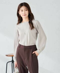 a.v.v / アー・ヴェ・ヴェ ニット・セーター | プリーツスリーブニット