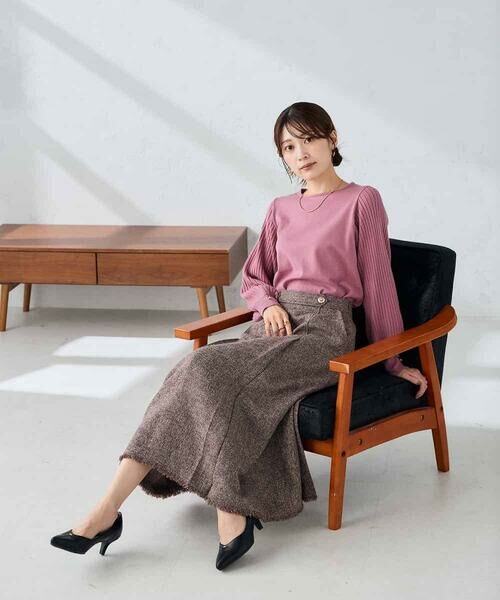 a.v.v / アー・ヴェ・ヴェ ニット・セーター | プリーツスリーブニット | 詳細14