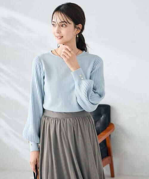 a.v.v / アー・ヴェ・ヴェ ニット・セーター | プリーツスリーブニット | 詳細16