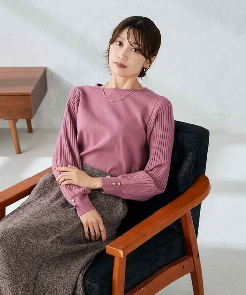 a.v.v / アー・ヴェ・ヴェ ニット・セーター | プリーツスリーブニット | 詳細4