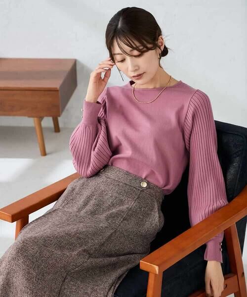 a.v.v / アー・ヴェ・ヴェ ニット・セーター | プリーツスリーブニット | 詳細5