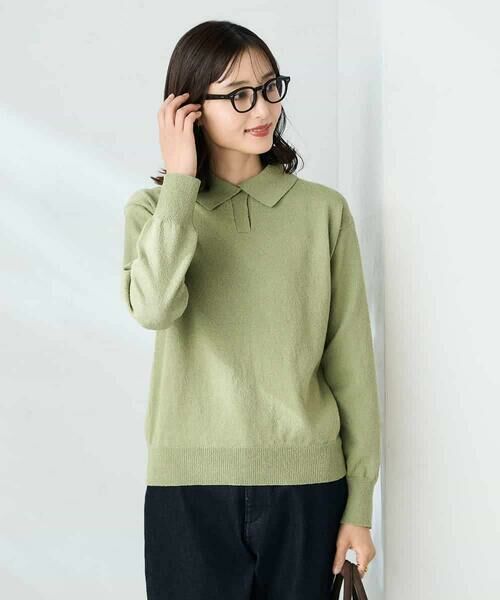 a.v.v / アー・ヴェ・ヴェ ニット・セーター | 襟付きスキッパーニット | 詳細1