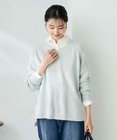 a.v.v / アー・ヴェ・ヴェ ニット・セーター | ラメVネックチュニックニット