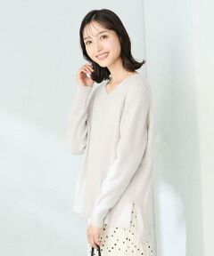 a.v.v / アー・ヴェ・ヴェ ニット・セーター | ラメVネックチュニックニット