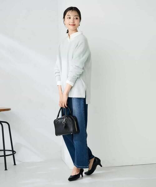 a.v.v / アー・ヴェ・ヴェ ニット・セーター | ラメVネックチュニックニット | 詳細12