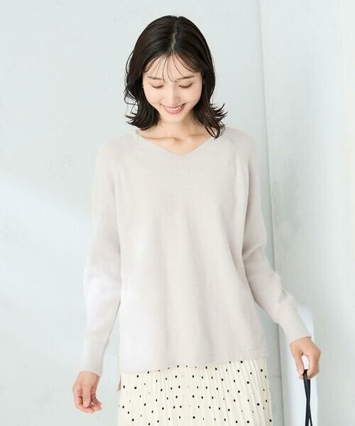 a.v.v / アー・ヴェ・ヴェ ニット・セーター | ラメVネックチュニックニット | 詳細14