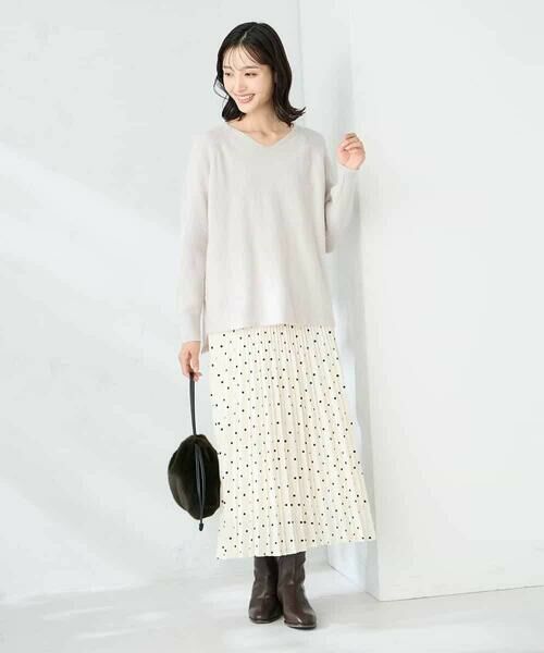 a.v.v / アー・ヴェ・ヴェ ニット・セーター | ラメVネックチュニックニット | 詳細16