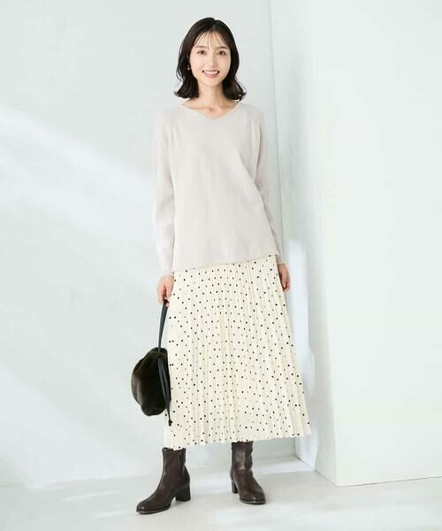 a.v.v / アー・ヴェ・ヴェ ニット・セーター | ラメVネックチュニックニット | 詳細19