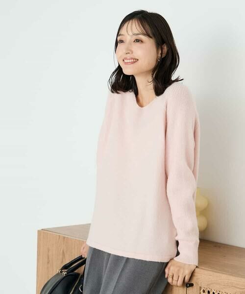 a.v.v / アー・ヴェ・ヴェ ニット・セーター | ラメVネックチュニックニット | 詳細2