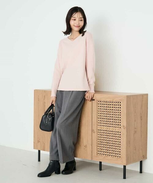 a.v.v / アー・ヴェ・ヴェ ニット・セーター | ラメVネックチュニックニット | 詳細4