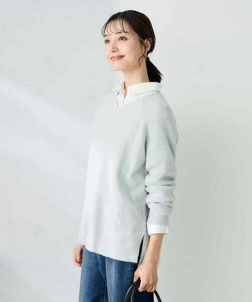 a.v.v / アー・ヴェ・ヴェ ニット・セーター | ラメVネックチュニックニット | 詳細6