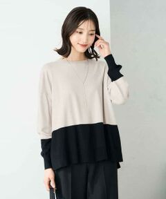 a.v.v / アー・ヴェ・ヴェ ニット・セーター | バイカラーニット