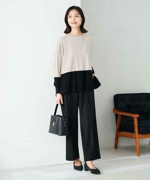 a.v.v / アー・ヴェ・ヴェ ニット・セーター | バイカラーニット【新色追加】 | 詳細12