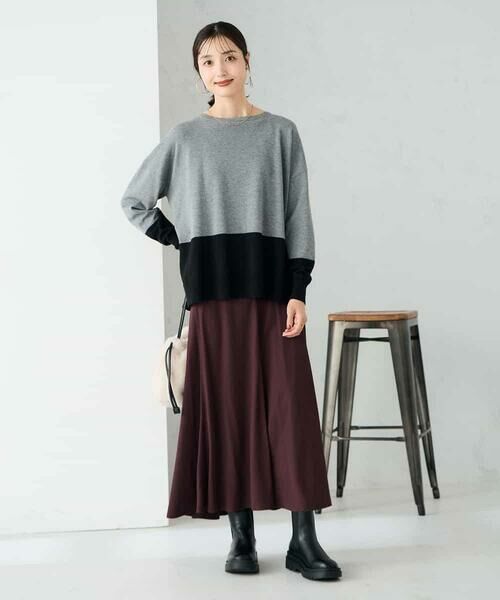 a.v.v / アー・ヴェ・ヴェ ニット・セーター | バイカラーニット【新色追加】 | 詳細19