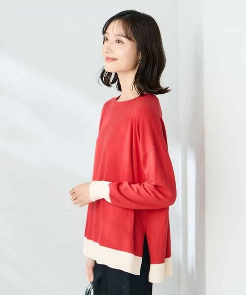 a.v.v / アー・ヴェ・ヴェ ニット・セーター | バイカラーニット【新色追加】 | 詳細2