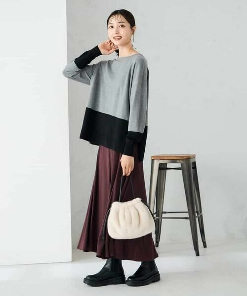 a.v.v / アー・ヴェ・ヴェ ニット・セーター | バイカラーニット【新色追加】 | 詳細21