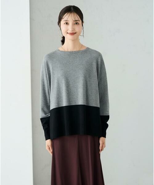 a.v.v / アー・ヴェ・ヴェ ニット・セーター | バイカラーニット【新色追加】 | 詳細22