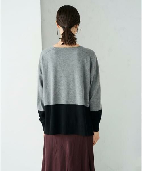 a.v.v / アー・ヴェ・ヴェ ニット・セーター | バイカラーニット【新色追加】 | 詳細24