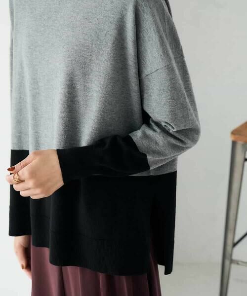 a.v.v / アー・ヴェ・ヴェ ニット・セーター | バイカラーニット【新色追加】 | 詳細26