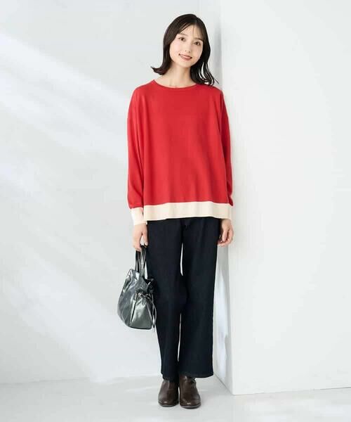 a.v.v / アー・ヴェ・ヴェ ニット・セーター | バイカラーニット【新色追加】 | 詳細3