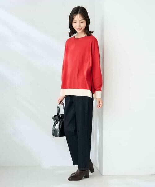a.v.v / アー・ヴェ・ヴェ ニット・セーター | バイカラーニット【新色追加】 | 詳細4