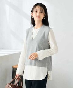 a.v.v / アー・ヴェ・ヴェ ベスト | Vネックニットベスト