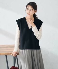 a.v.v / アー・ヴェ・ヴェ ベスト | Vネックニットベスト