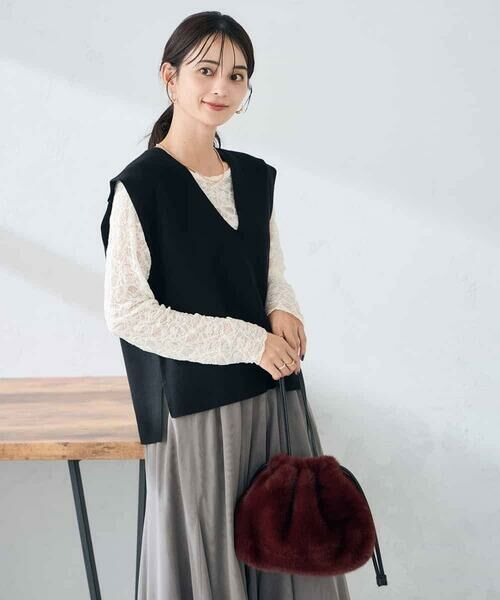 a.v.v / アー・ヴェ・ヴェ ベスト | Vネックニットベスト | 詳細10