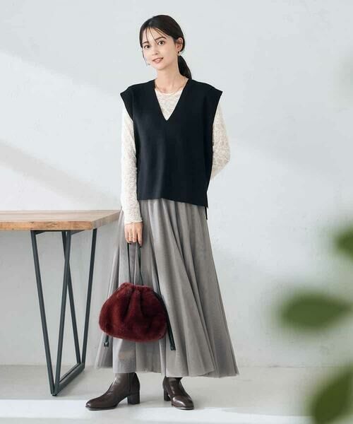 a.v.v / アー・ヴェ・ヴェ ベスト | Vネックニットベスト | 詳細14