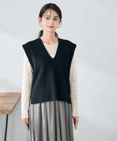a.v.v / アー・ヴェ・ヴェ ベスト | Vネックニットベスト | 詳細15
