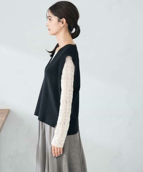 a.v.v / アー・ヴェ・ヴェ ベスト | Vネックニットベスト | 詳細16