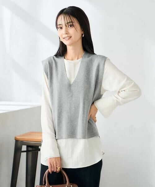 a.v.v / アー・ヴェ・ヴェ ベスト | Vネックニットベスト | 詳細2