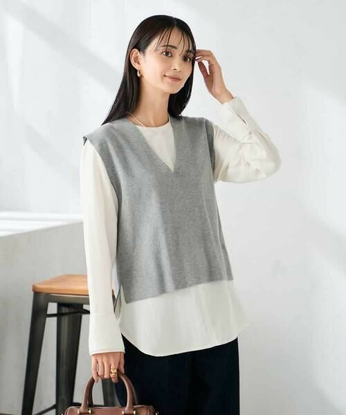 a.v.v / アー・ヴェ・ヴェ ベスト | Vネックニットベスト | 詳細3