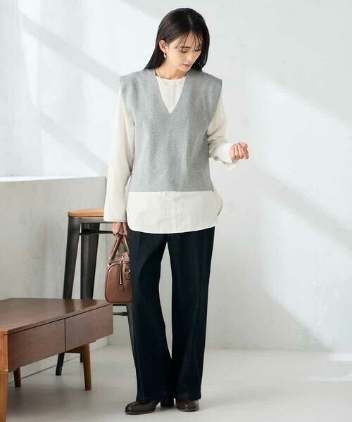 a.v.v / アー・ヴェ・ヴェ ベスト | Vネックニットベスト | 詳細5