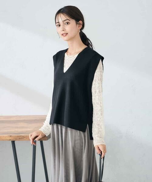 a.v.v / アー・ヴェ・ヴェ ベスト | Vネックニットベスト | 詳細9