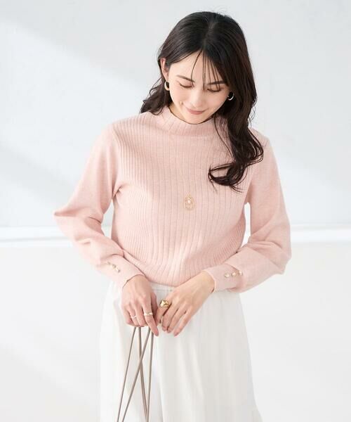 a.v.v / アー・ヴェ・ヴェ ニット・セーター | プチハイネック針抜きニット【新色追加】（ピンク）