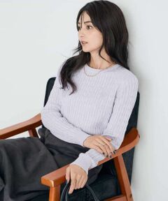 a.v.v / アー・ヴェ・ヴェ ニット・セーター | ワンポイント刺繍ケーブルニット