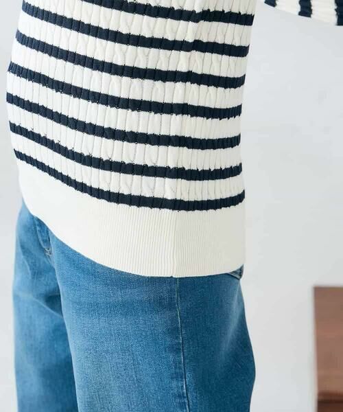 a.v.v / アー・ヴェ・ヴェ ニット・セーター | ワンポイント刺繍ケーブルニット | 詳細10